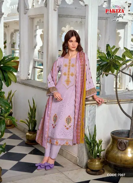 Dilkash Vol 7 By Pakiza Lawn Cotton Printed Dress Material Orders In India